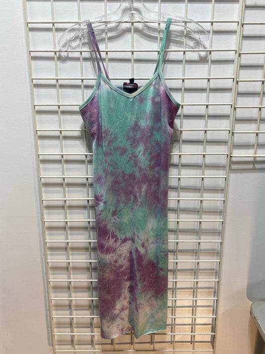 Purple & Teal spaghetti strapped dress